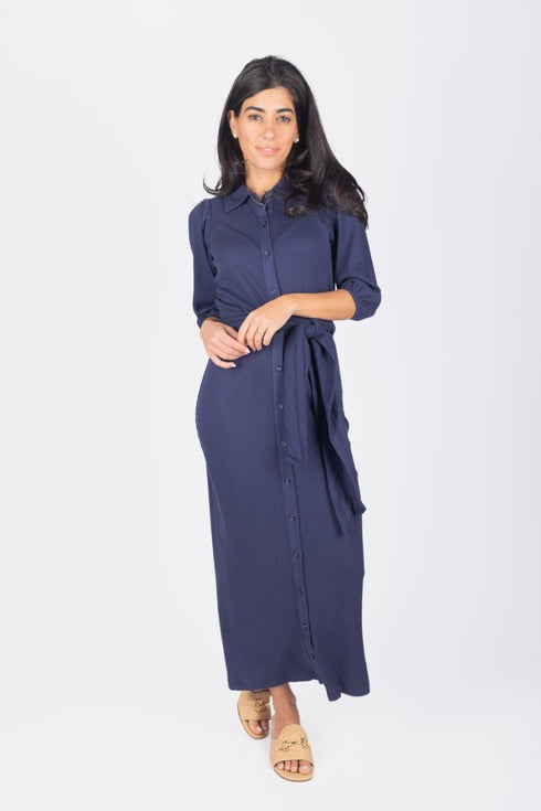 naomi-dress-3-4-sleeves-navy Yakira Bella Sophia's Style-womens-sizes-M-3